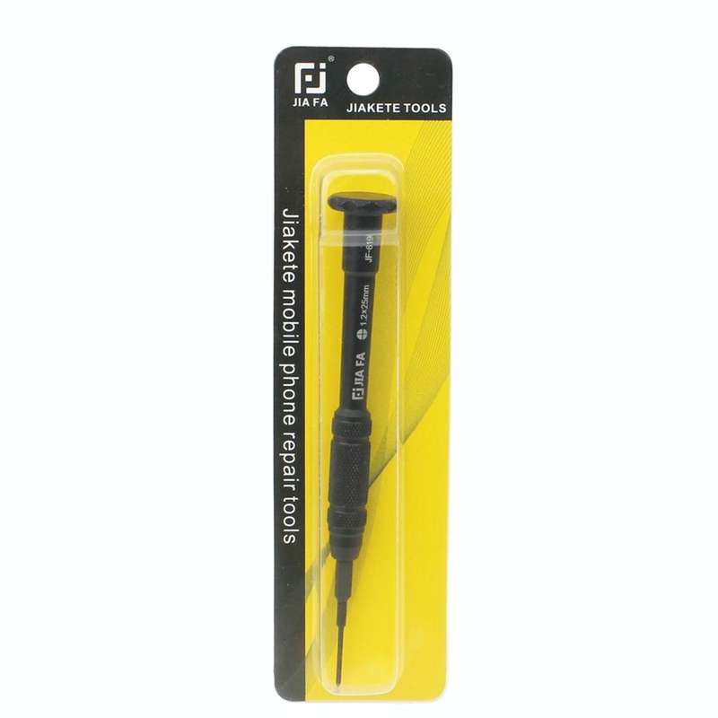 JIAFA JF-619-2.5 Hollow Cross Tip 2.5 x 30mm Repair Middle Bezel Screwdriver for iPhone(Black)