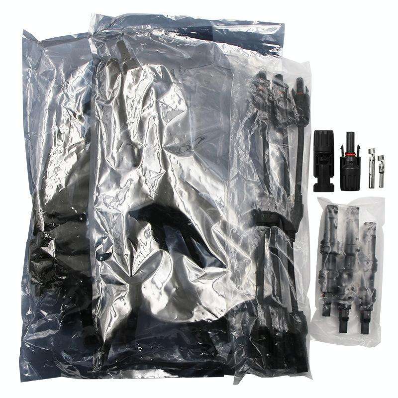 10 Sets MC4 4 in 1 MC4 Photovoltaic Connector Solar Branch Connector Solar Panel Male And Female ...