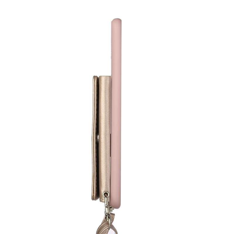For Samsung Galaxy A34 5G Crossbody Lanyard Wallet Card Bag Phone Case(Pink)