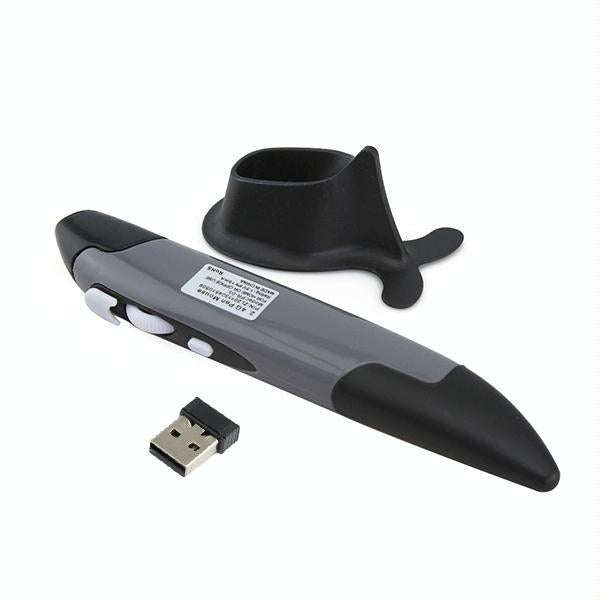 PR-03 2.4G USB Receiver Adjustable 1600 DPI Wireless Optical Pen Mouse for Computer PC Laptop Dra...