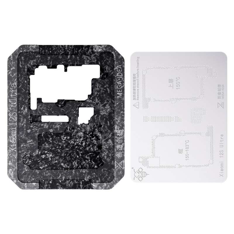 For Xiaomi 12S Ultra Qianli Mega-idea Multi-functional Middle Frame Positioning BGA Reballing Pla...
