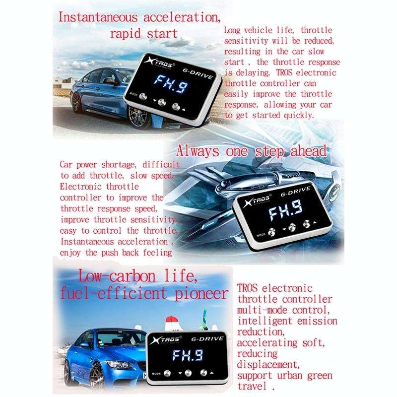 For Ford Everest 2015-2020 TROS TS-6Drive Potent Booster Electronic Throttle Controller