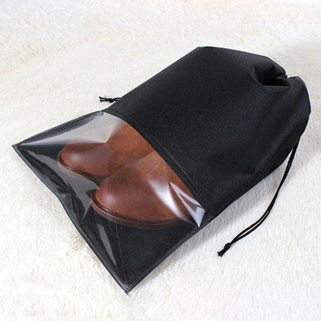 10 PCS Waterproof Shoes Storage Bag Pouch Portable Travel Organizer Drawstring Bag Cover Non-Wove...