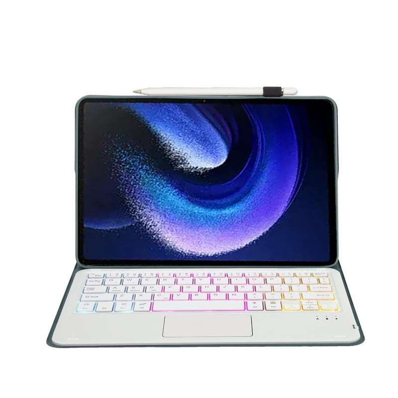 For Xiaomi Pad 6 / Pad 6 Pro A0N7-AS Lambskin Texture Ultra-thin Backlight Bluetooth Keyboard Lea...