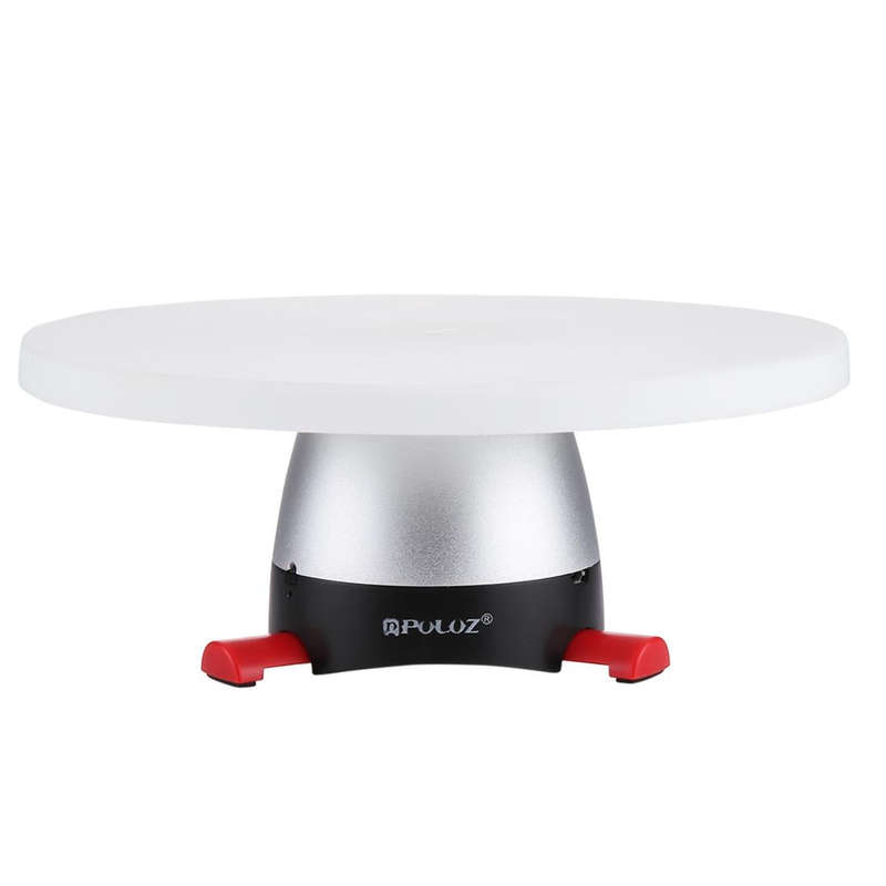 PULUZ Electronic 360 Degree Rotation Panoramic Tripod Head + Round Tray with Control Remote for S...