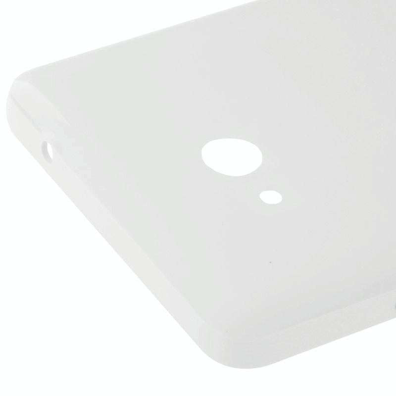 Smooth Surface Plastic Back Housing Cover for Microsoft Lumia 640(White)