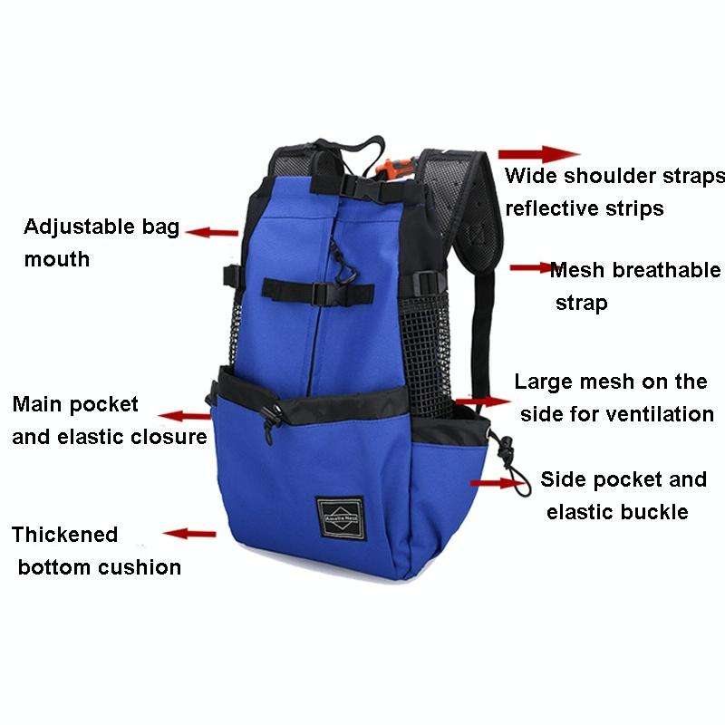 Ventilated And Breathable Washable Pet Portable Backpack, Size: M(Red)