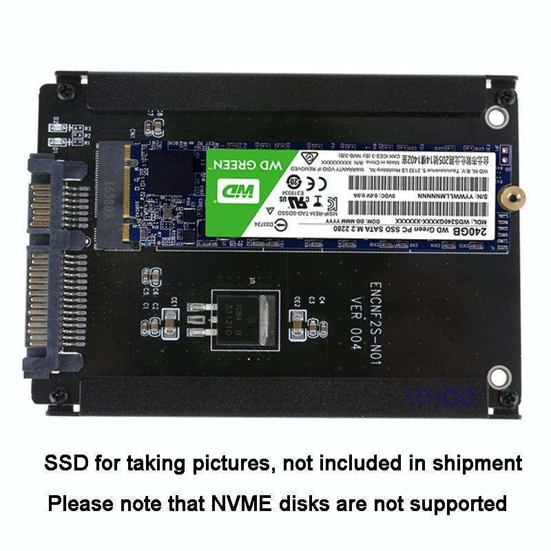 ENCNF2S-N01 NGFF To SATA3 Transfer Card M.2 KEY B-M SSD To 6Gbps Interface Conversion Adapter Wit...