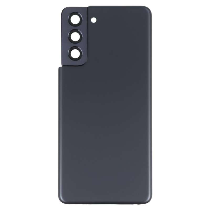 For Samsung Galaxy S21 5G Battery Back Cover with Camera Lens Cover (Black)