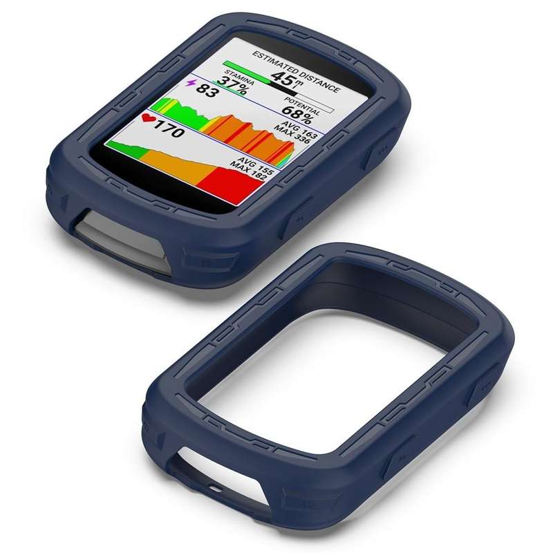 For Garmin Edge 840 / Edge 540 Stopwatch Armor Silicone Protective Case(Midnight Blue)
