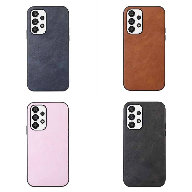 For Samsung Galaxy A33 5G Cowhide Texture PU Phone Case(Brown)
