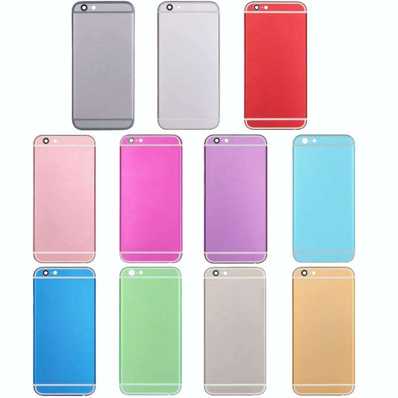 5 in 1 for iPhone 6 (Back Cover + Card Tray + Volume Control Key + Power Button + Mute Switch Vib...