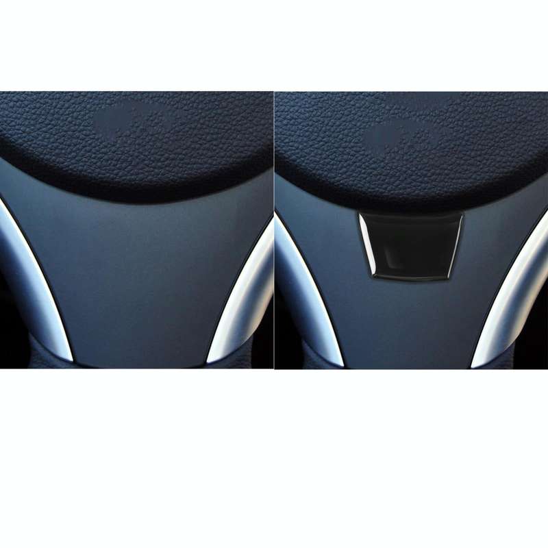 For BMW 3 Series E90 2005-2012 Car Steering Wheel Small Type B Decorative Sticker, Left and Right...