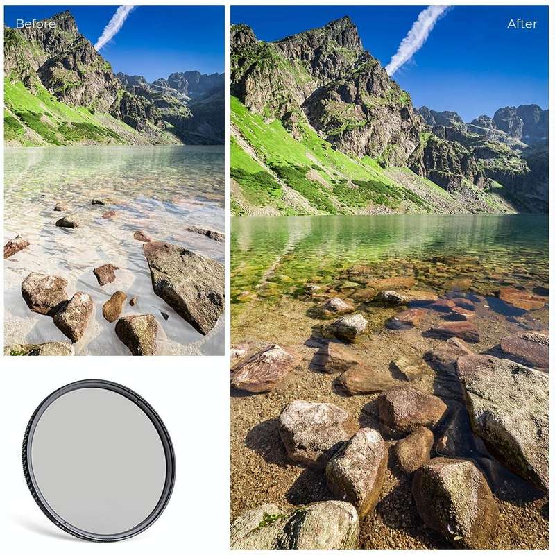 K&F CONCEPT KF01.1442 82mm MC CPL Filter Ultra Slim Optics Multi Coated Circular Polarizer Camera...