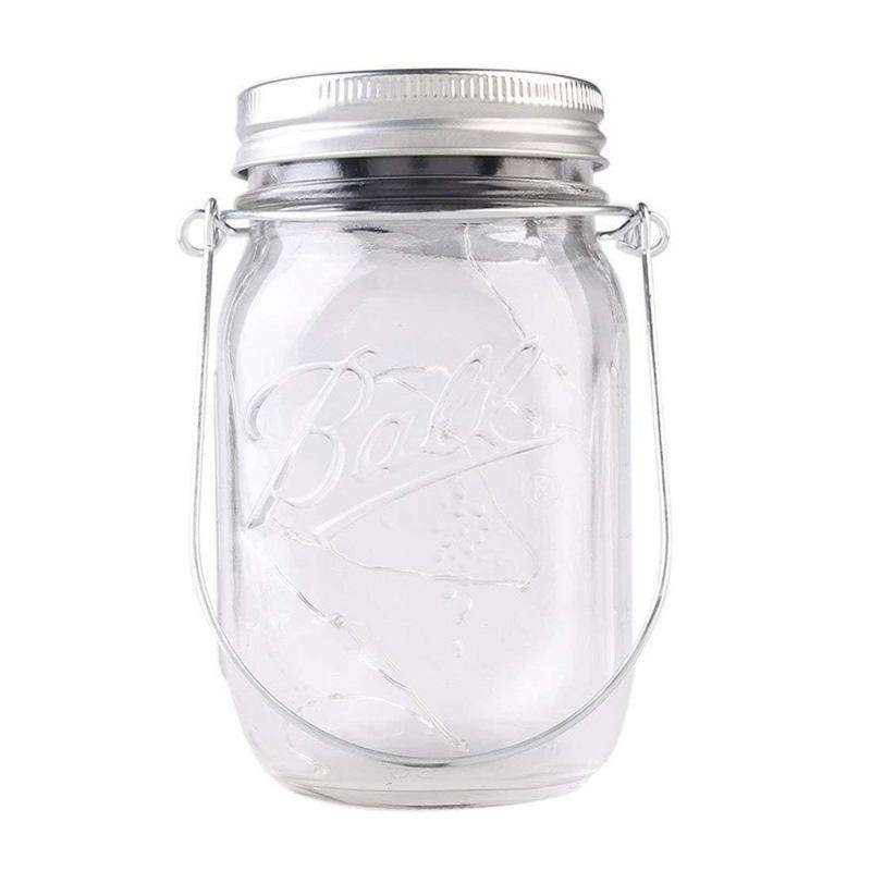20 LEDs Solar Energy Mason Bottle Cap Pendent Lamp Outdoor Decoration Garden Light, Not Include B...