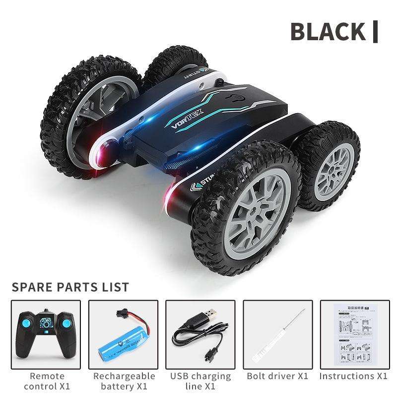 1:24 2.4G Flowering Stunt Car RC Double Deformation Remote Control Car Twisting Rotating Toy Car(...