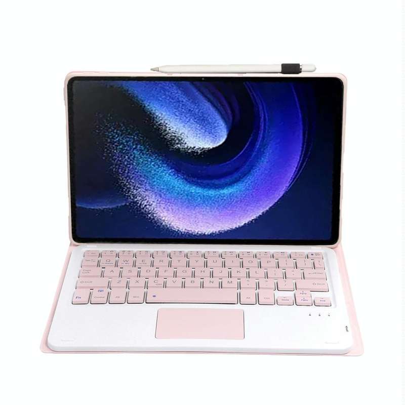 For Xiaomi Pad 6 / Pad 6 Pro A0N7-A Lambskin Texture Ultra-thin Bluetooth Keyboard Leather Case w...