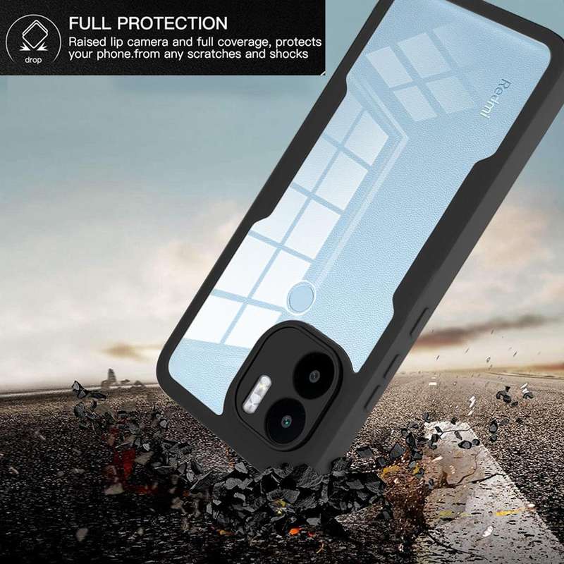 For Xiaomi Redmi A1 Acrylic + TPU 360 Degrees Full Coverage Phone Case(Purple)