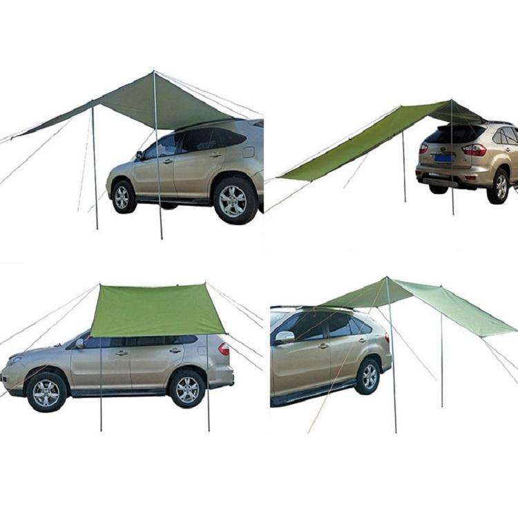 Outdoor Picnic Camping Tent On The Side Of The Car Rain-proof Sunshade Canopy 200x440cm(Blue)