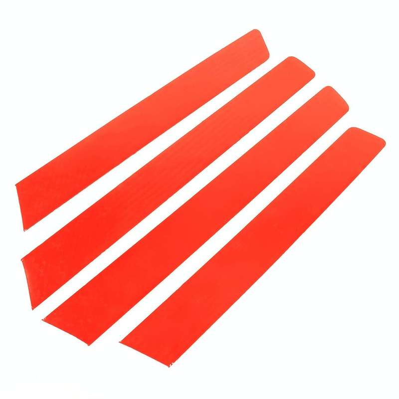 4 PCS Car Carbon Fiber Door Panel Decorative Sticker for Volkswagen Touareg 2011-2018