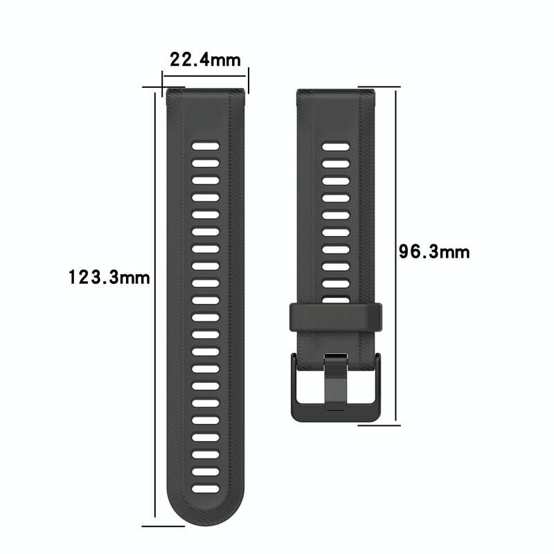 For Garmin Forerunner 935 22mm Solid Color Silicone Watch Band(Lime Color)