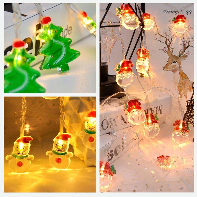 2m 10 Lights Santa Claus LED Decorative Light String