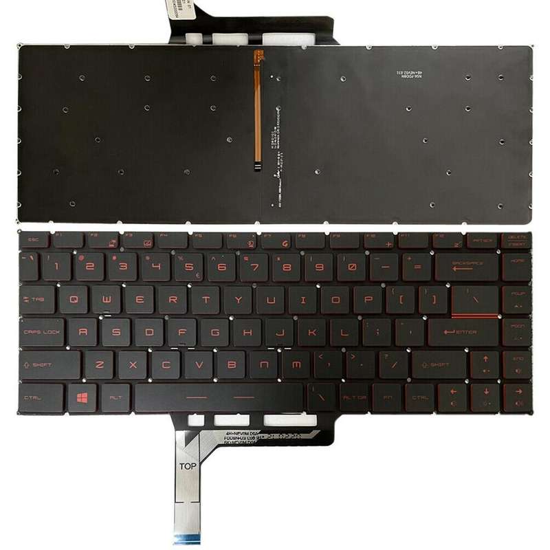 US Version Laptop Keyboard with Backlight for MSI GS65 / GS65VR / MS-16Q2 / Stealth 8SE /8SF / 8S...