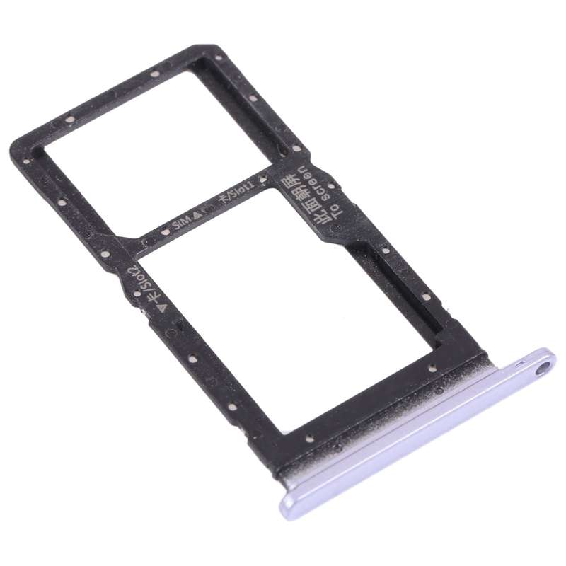 SIM Card Tray + SIM Card Tray / Micro SD Card Tray for Honor play 5T (Purple)