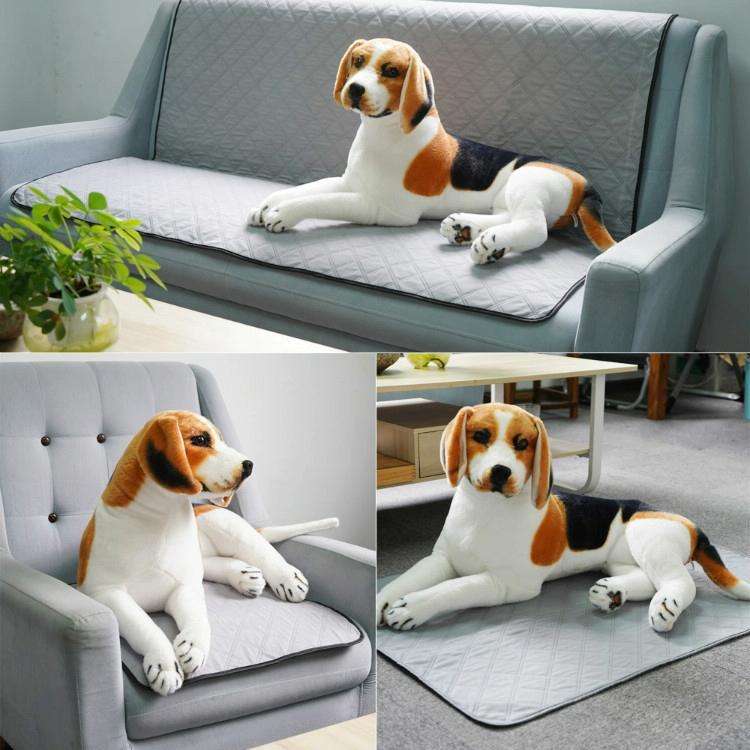 OBL0014 Can Water Wash Dog Urine Pad, Size: M (Bone Pattern)