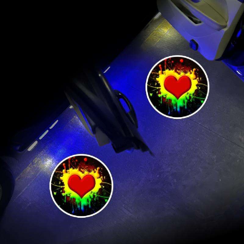 LED Infrared Induction Car Door Welcome Light Night Projection Ambient Light, Specification: XXXX...