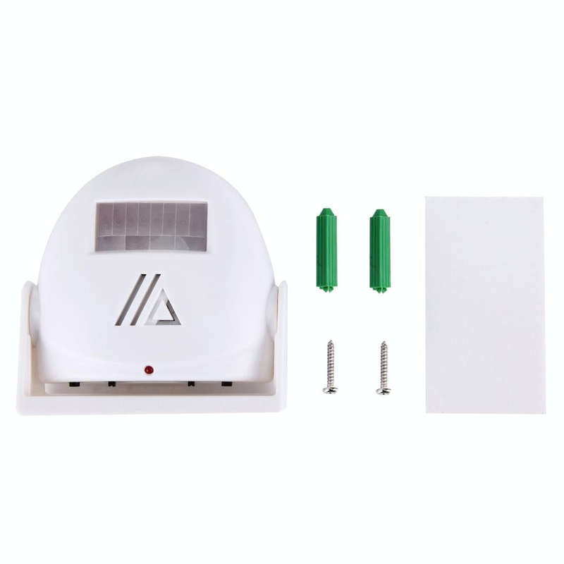 5301 Wireless Infrared Motion Sensor Welcome Alarm Intelligent Greeting Warning Doorbell, IR Dist...