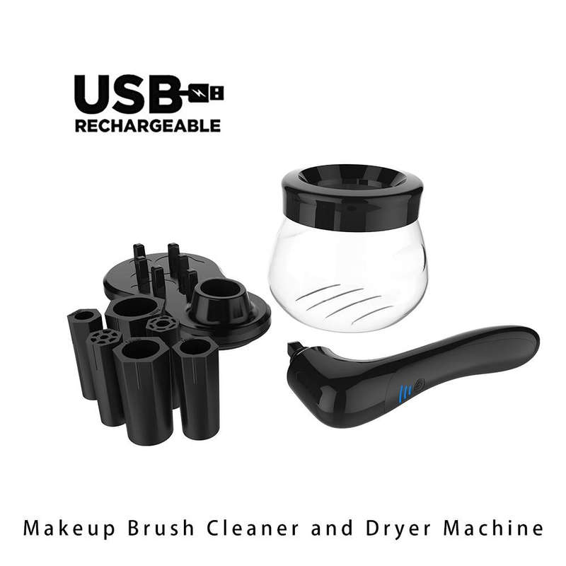 Electric Scrubber Make-Up Brush Cleaning Machine Automatic Dryer USB Rechargeable Make-Up Brush C...