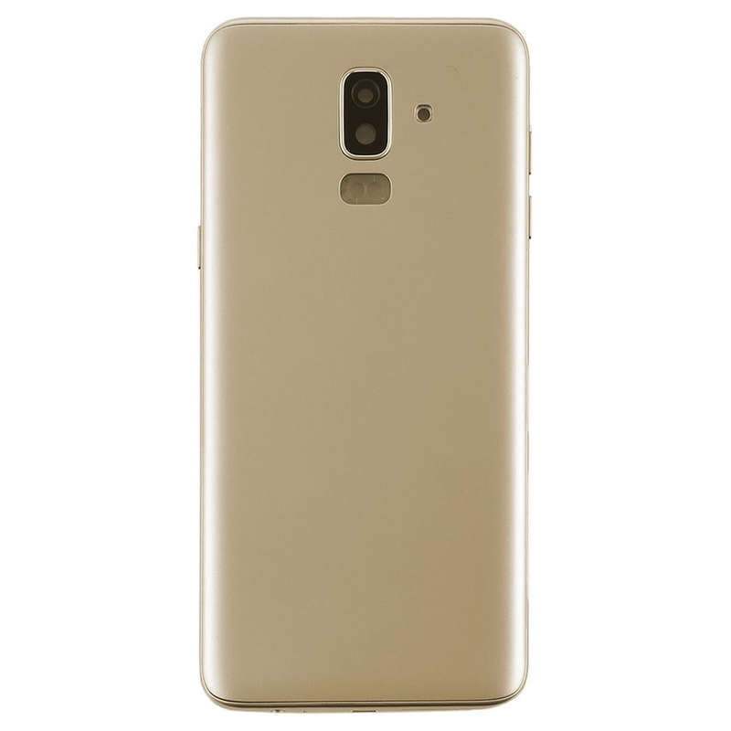 For Galaxy J8 (2018), J810F/DS, J810Y/DS, J810G/DS Back Cover with Side Keys & Camera Lens (Gold)
