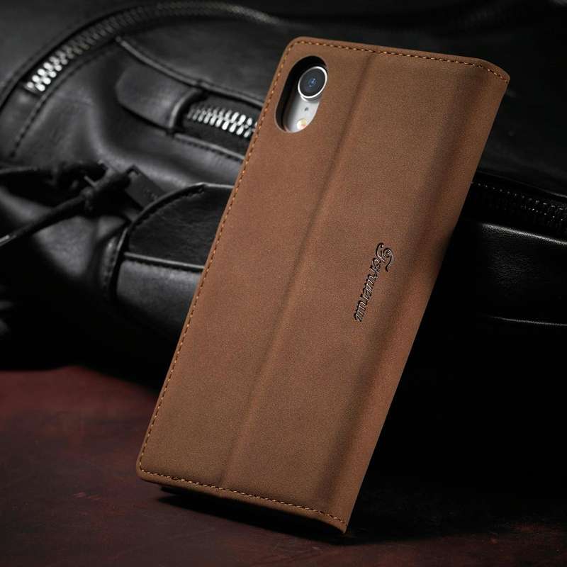 For iPhone XR Forwenw F1 Series Matte Strong Magnetism Horizontal Flip Leather Case with Holder &...