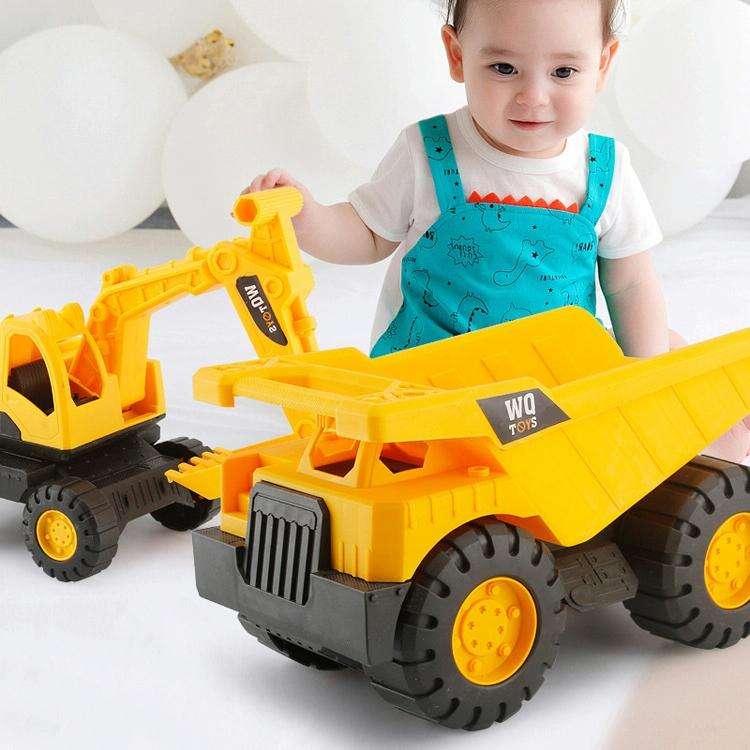 3 PSC / Set Children Simulation Drop-resistant Excavation Engineering Vehicle Toy Set, Random Sty...
