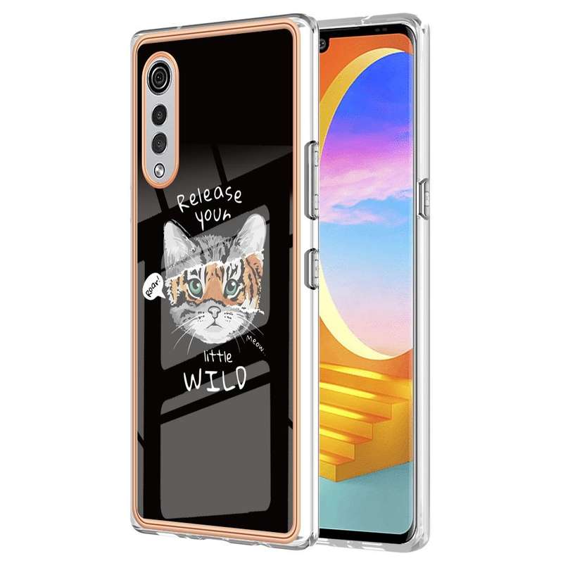 For LG Velvet 5G / 4G / G9 Electroplating Marble Dual-side IMD Phone Case(Natural Growth)