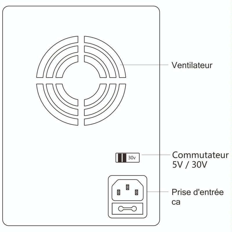 Kaisi KS-3005D+ 30V 5A DC Power Supply Adjustable, EU Plug