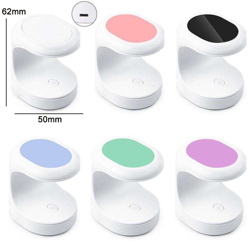 USB Mini Nail Phototherapy Lamp Nail Polish Baking Lamp, Color: Green