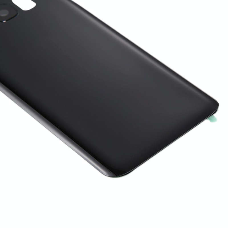 For Galaxy S8+ / G955 Battery Back Cover with Camera Lens Cover & Adhesive (Black)