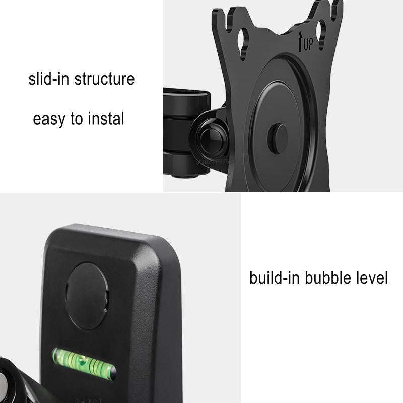 NORTH BAYOU Universal Telescopic Rotating Lifting Monitor Bracket, Model: F120 (Silver)