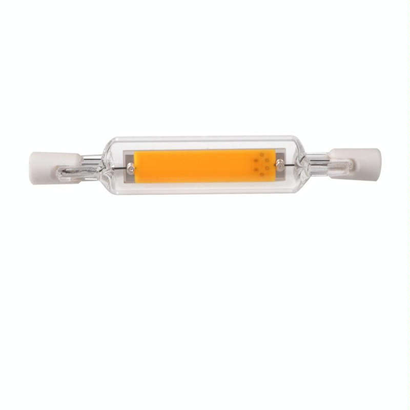 R7S 5W COB LED Lamp Bulb Glass Tube for Replace Halogen Light Spot Light,Lamp Length: 78mm, AC:22...