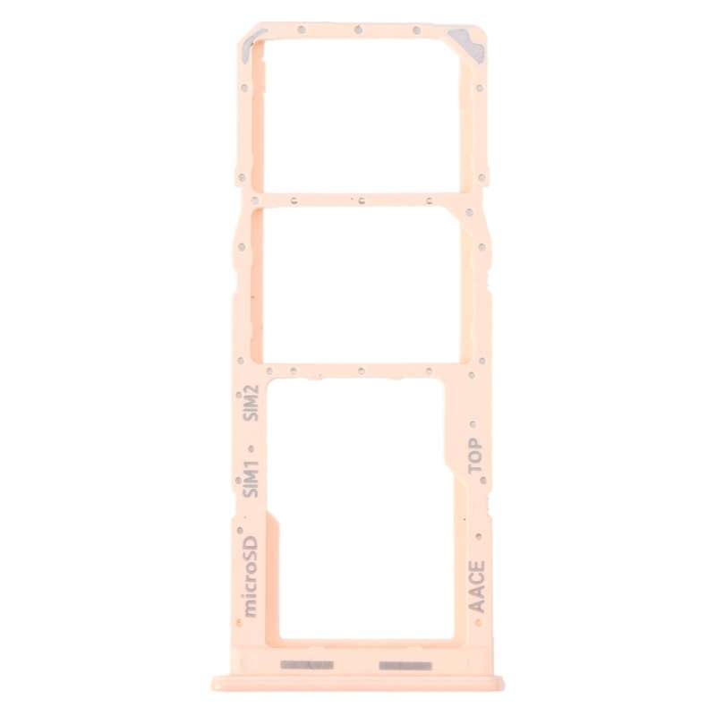 For Samsung Galaxy A13 SM-A135 Original SIM Card Tray + SIM Card Tray + Micro SD Card Tray (Pink)