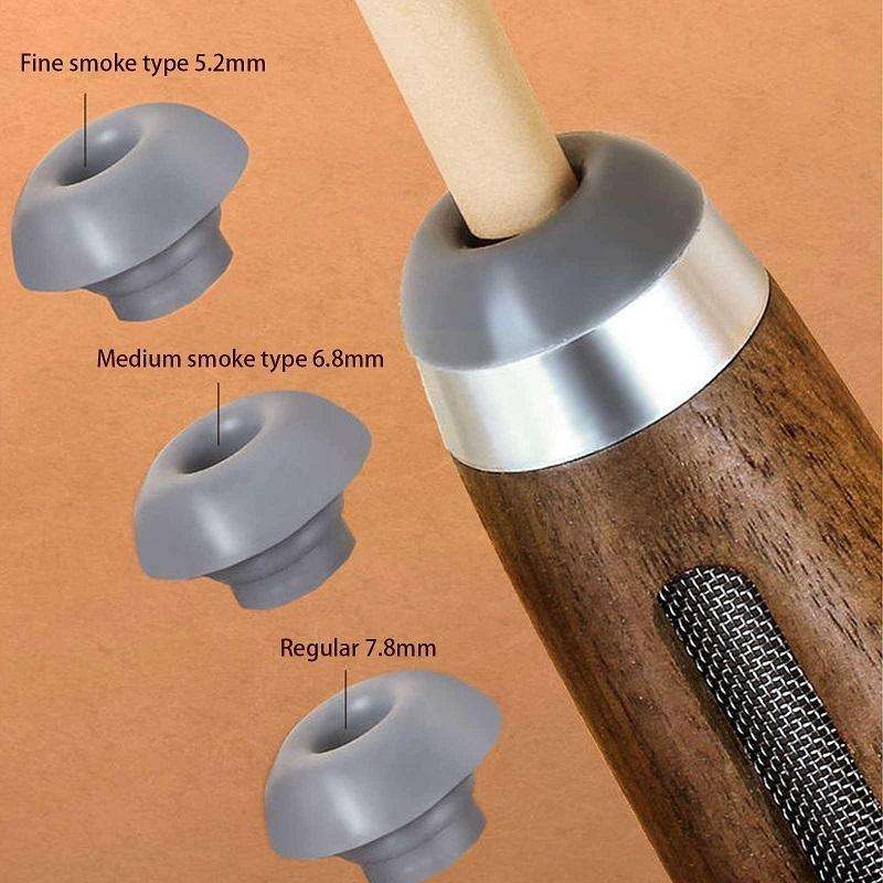 Car Smoking Multifunctional Anti-Flying Ashtray(Beechwood Dark Walnut)