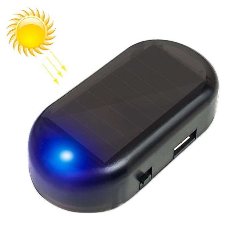 LQ-S10 Car Solar Power Simulated Dummy Alarm Warning Anti-Theft LED Flashing Security Light Fake ...
