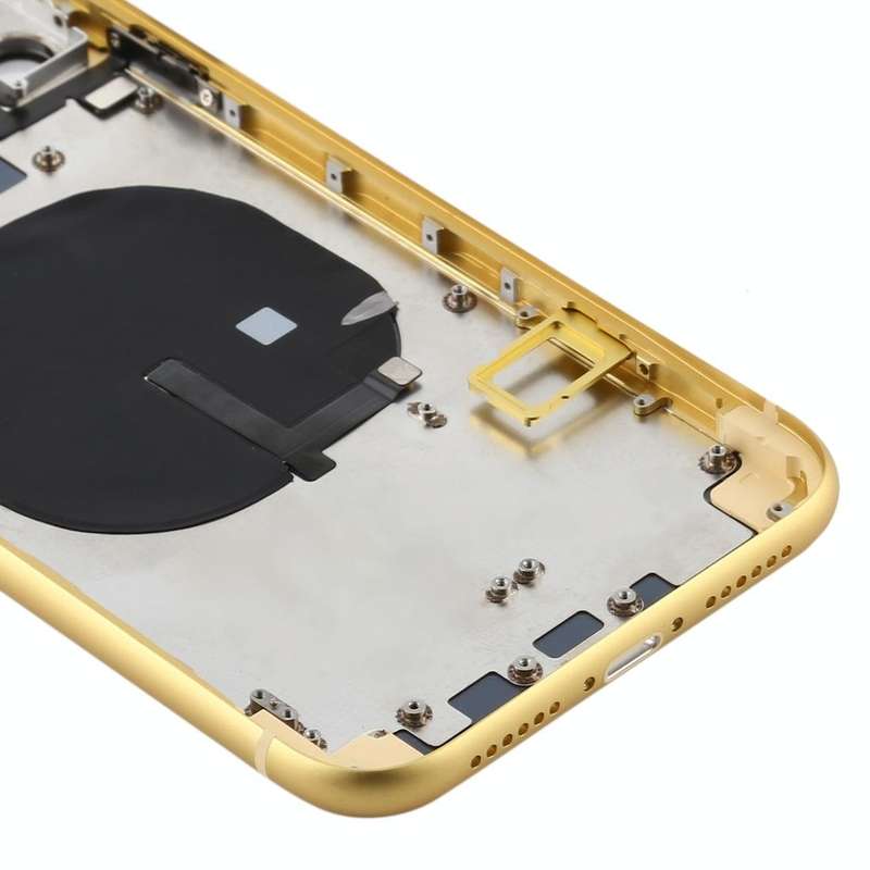 Battery Back Cover (with Side Keys & Card Tray & Power + Volume Flex Cable & Wireless Charging Mo...