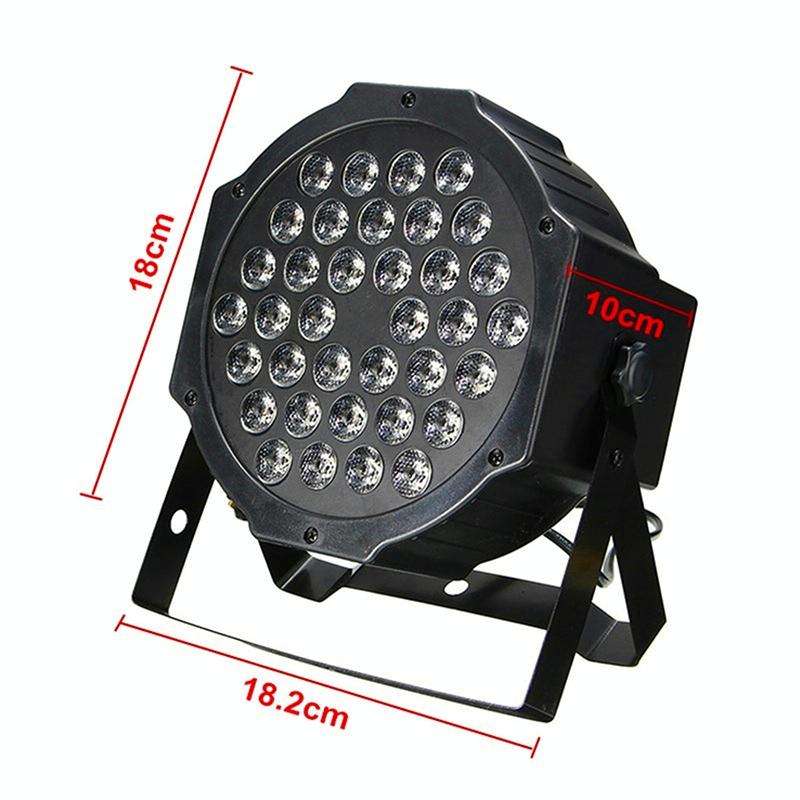 36W 36 LEDs DMX512 RGB LED PAR Light with Remote Control, Strobe + Sound Control + Self-propelled...