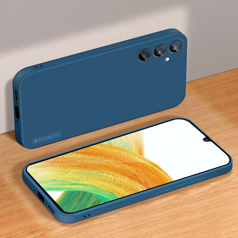 For Samsung Galaxy A34 5G PINWUYO Sense Series Liquid Silicone TPU Phone Case(Blue)