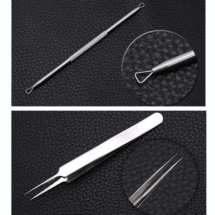 5 PCS / Set Best Blackhead Extractor Tool Acne Needle Pimple Tweezers