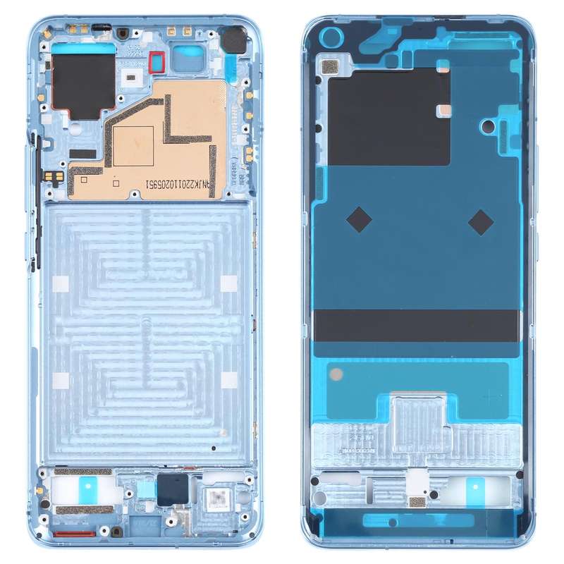 Original Front Housing LCD Frame Bezel Plate for Xiaomi Mi 11 (Blue)