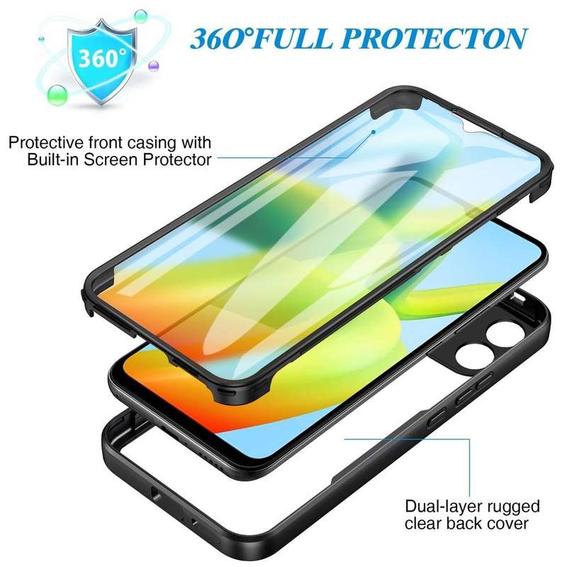 For Xiaomi Redmi A1 Acrylic + TPU 360 Degrees Full Coverage Phone Case(Purple)